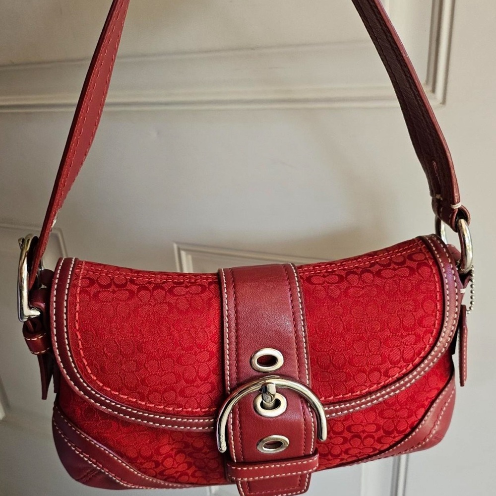 red coach soho bag